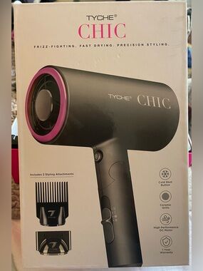 Tyche Black and Pink Hair Styling Set